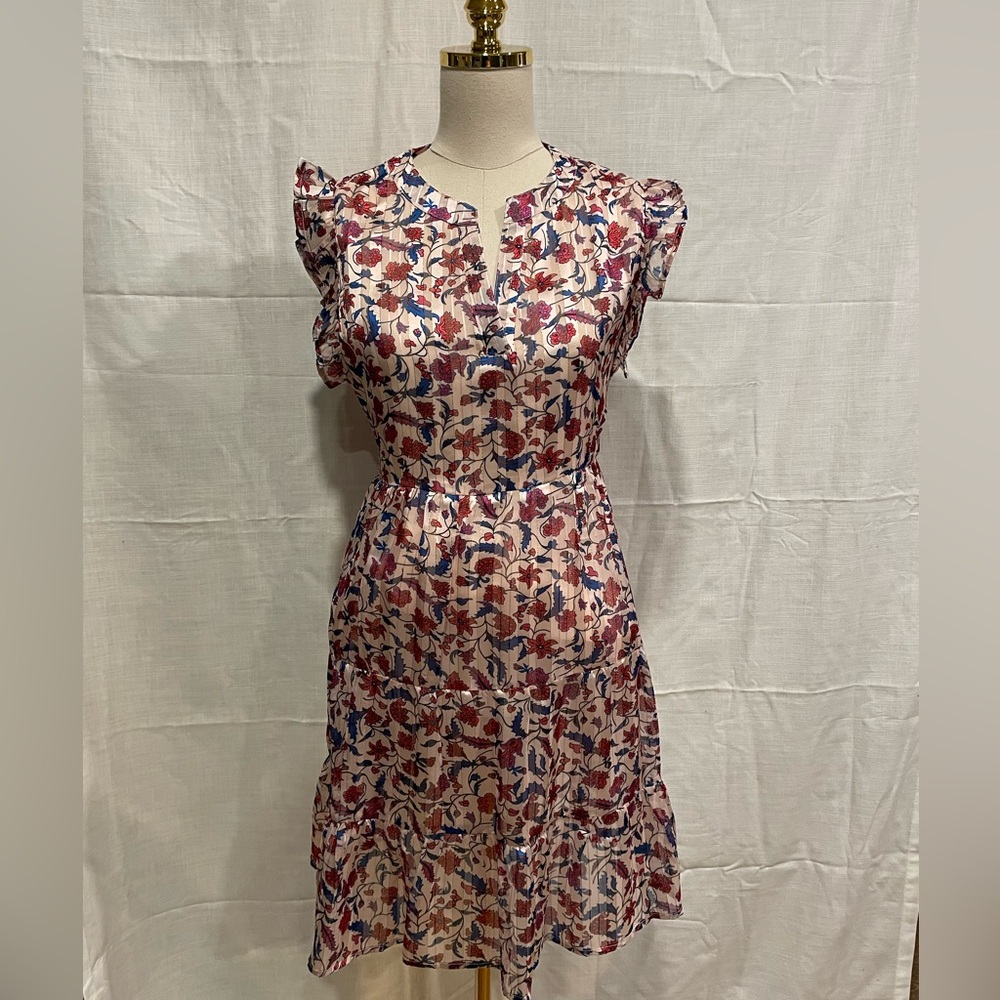 NWT THML L shimmery mini dress